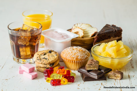 Cut down on sugary and acidic foods